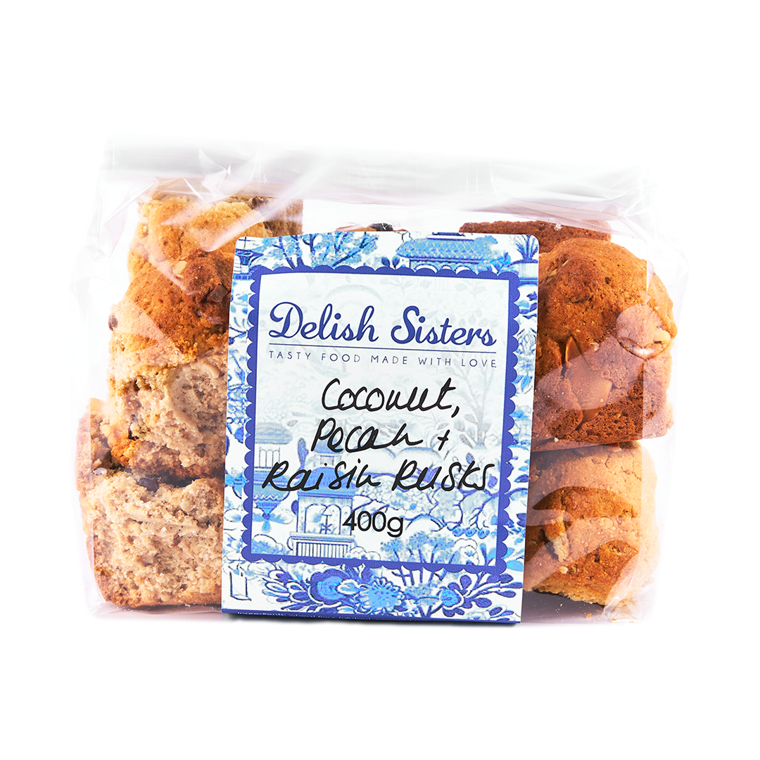 Coconut, Pecan & Raisin Rusks
