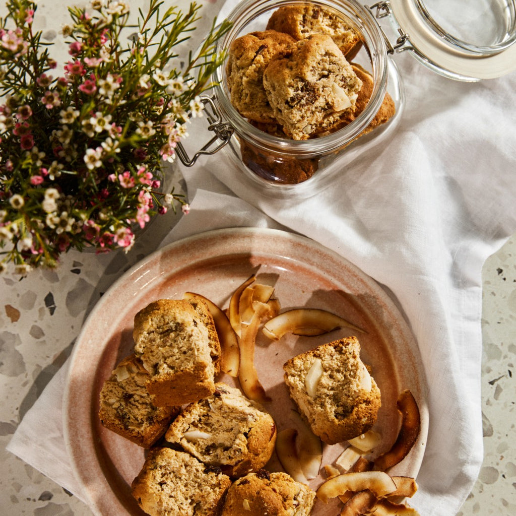 Coconut, Pecan & Raisin Rusks